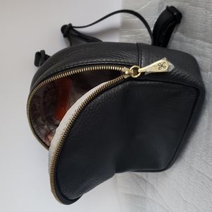 Hobo Leather Mini Doggie Black Backpack